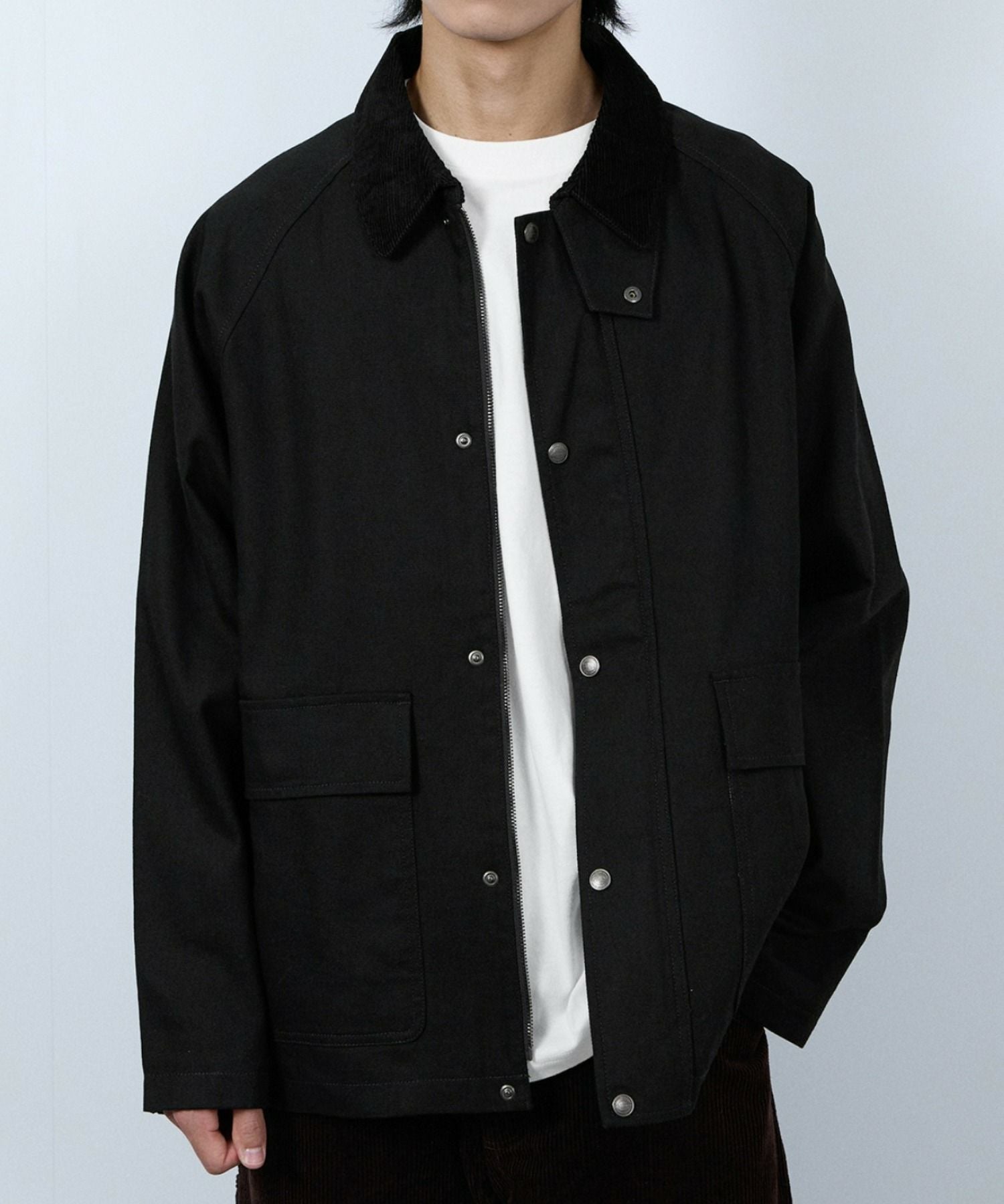 Dickies/ディッキーズ 襟コーデュロイ ダックキャンバス ワークジャケット