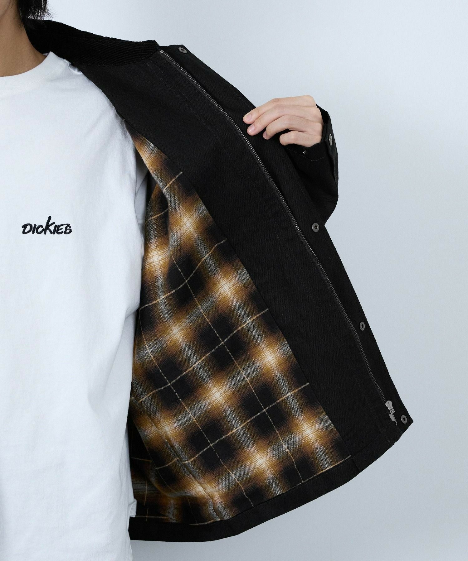 Dickies/ディッキーズ 襟コーデュロイ ダックキャンバス ワークジャケット