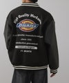 Dickies/ディッキーズ ロゴ刺繍 合成皮革切替 スタジアムジャンパー商品サムネイル-1