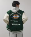 Dickies/ディッキーズ ロゴ刺繍 合成皮革切替 スタジアムジャンパー商品サムネイル-3