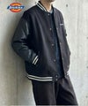 Dickies/ディッキーズ ロゴ刺繍 合成皮革切替 スタジアムジャンパー商品サムネイル-14