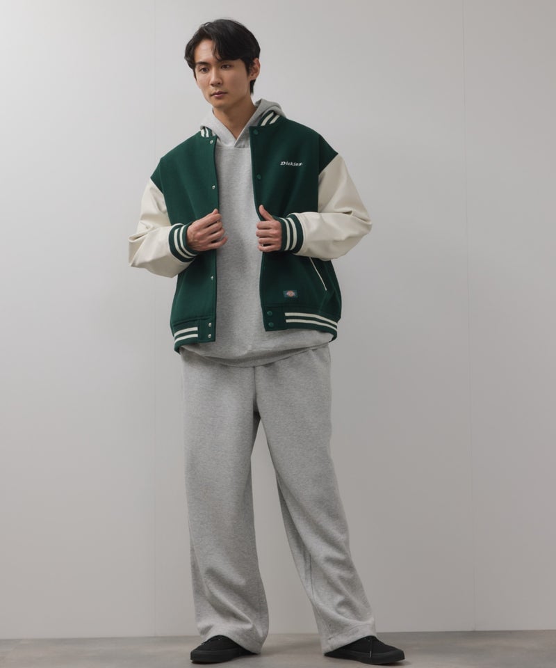 Dickies/ディッキーズ ロゴ刺繍 合成皮革切替 スタジアムジャンパー商品画像-20