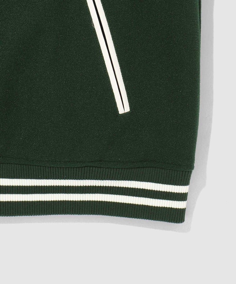 Dickies/ディッキーズ ロゴ刺繍 合成皮革切替 スタジアムジャンパー商品画像-28