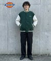 Dickies/ディッキーズ ロゴ刺繍 合成皮革切替 スタジアムジャンパー商品サムネイル-29