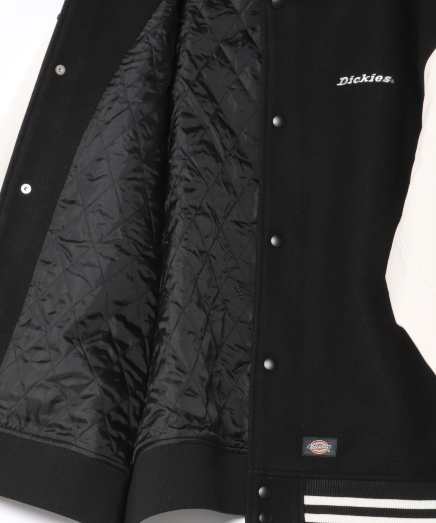 Dickies/ディッキーズ ロゴ刺繍 合成皮革切替 スタジアムジャンパー