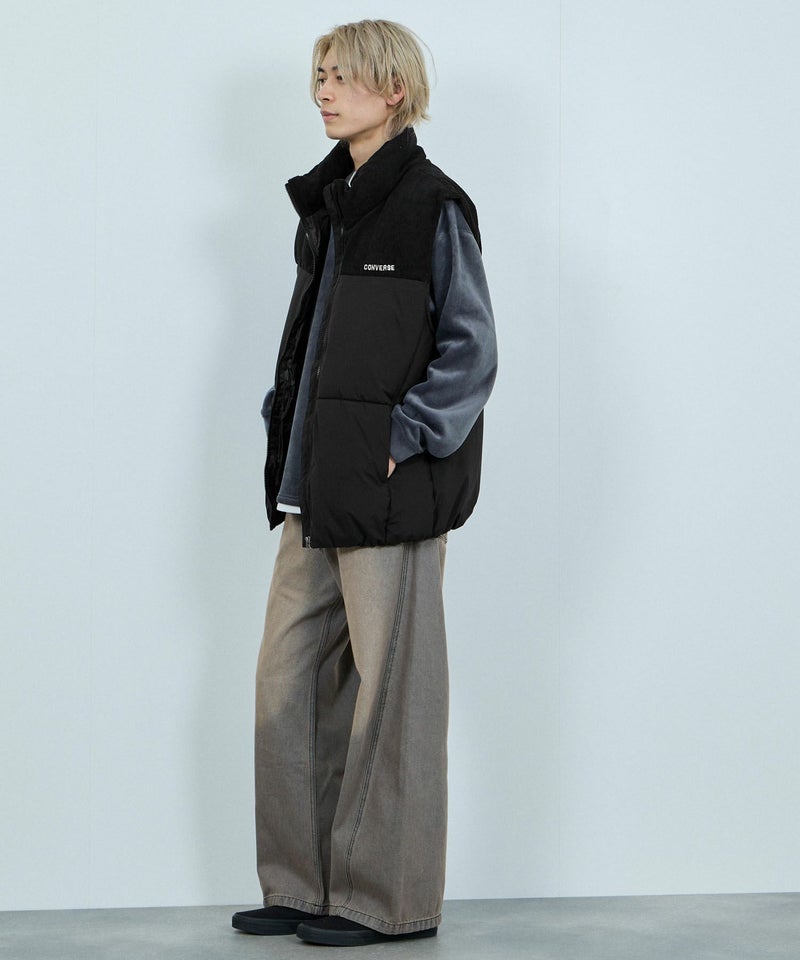 CONVERSE 切替中綿ベスト メンズ商品画像-8