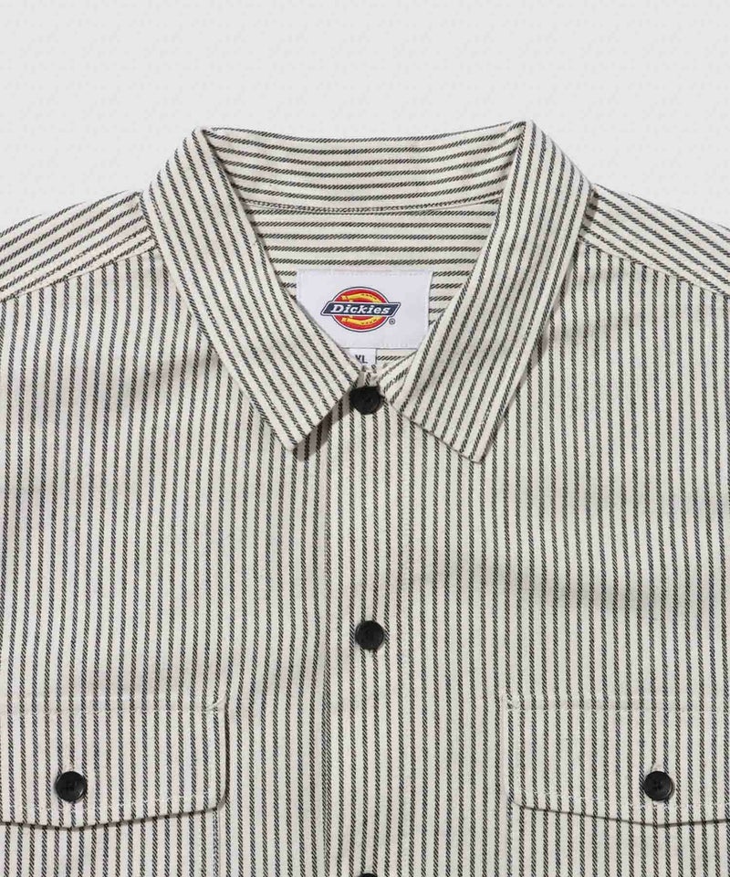 Dickies ヒッコリーストライプ ワークシャツ フラップポケット仕様商品画像-7