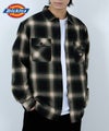 【別注】Dickies 100% Cotton Plaid Work Shirt Long Sleeve Unisex 綿100%チェック柄ワークシャツ ユニセックス メンズ商品サムネイル-1