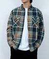【別注】Dickies 100% Cotton Plaid Work Shirt Long Sleeve Unisex 綿100%チェック柄ワークシャツ ユニセックス メンズ商品サムネイル-12