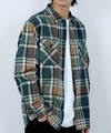 【別注】Dickies 100% Cotton Plaid Work Shirt Long Sleeve Unisex 綿100%チェック柄ワークシャツ ユニセックス メンズ商品サムネイル-13