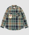 【別注】Dickies 100% Cotton Plaid Work Shirt Long Sleeve Unisex 綿100%チェック柄ワークシャツ ユニセックス メンズ商品サムネイル-27