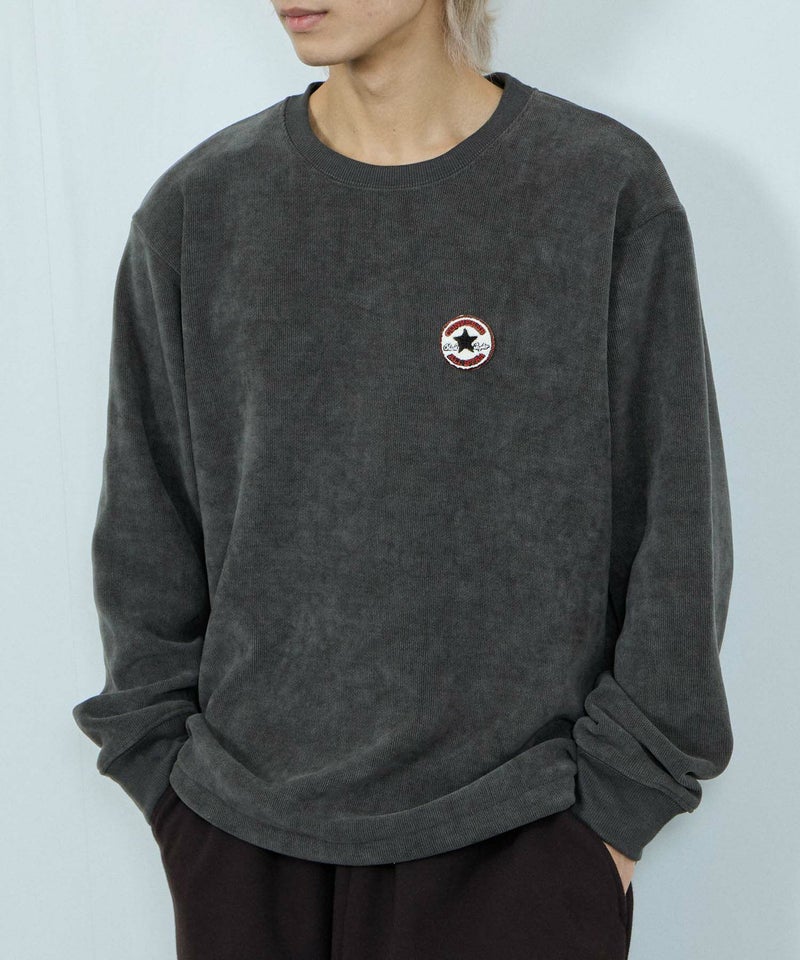 CONVERSE リブ裏ボアトレーナー メンズ商品画像-3