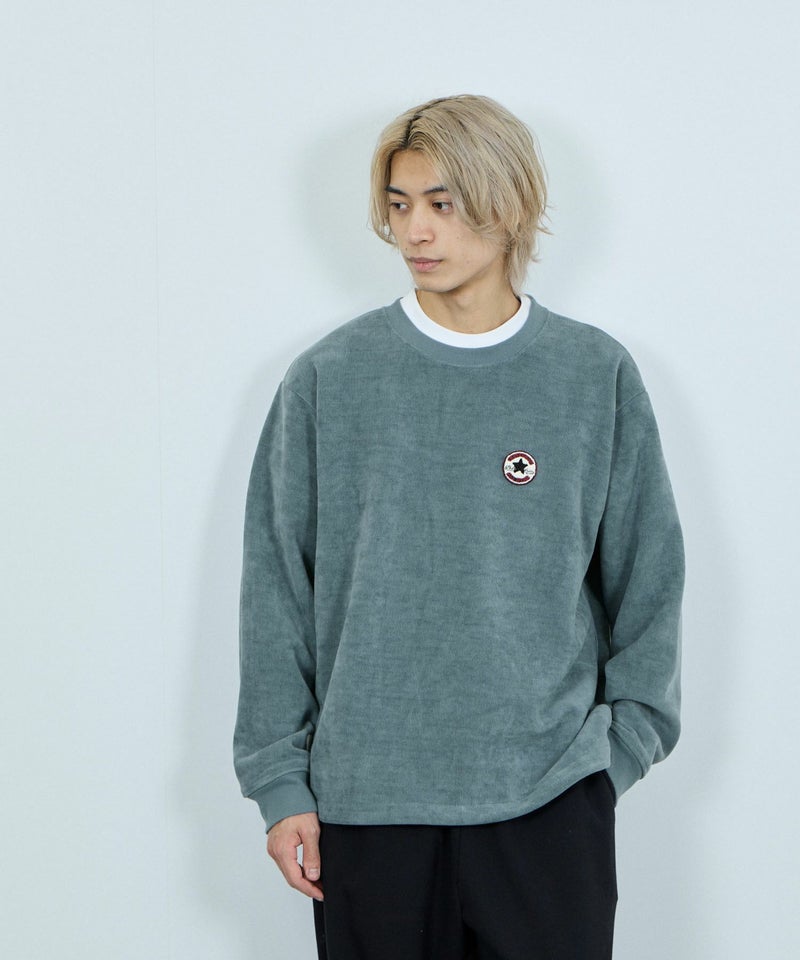 CONVERSE リブ裏ボアトレーナー メンズ商品画像-7