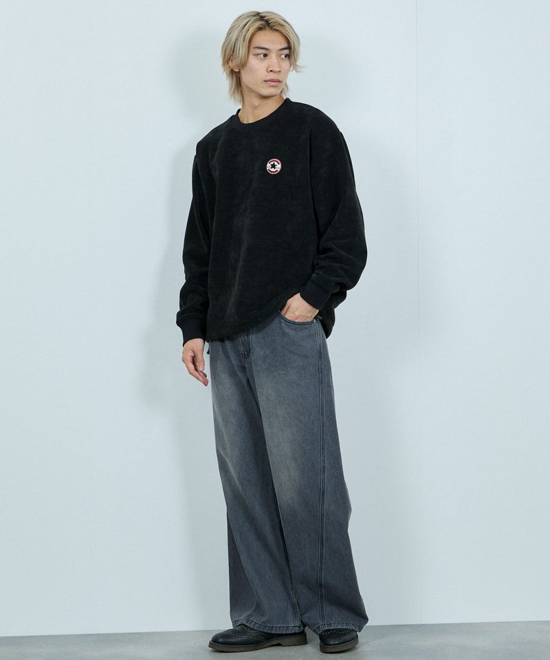 CONVERSE リブ裏ボアトレーナー メンズ商品画像-13