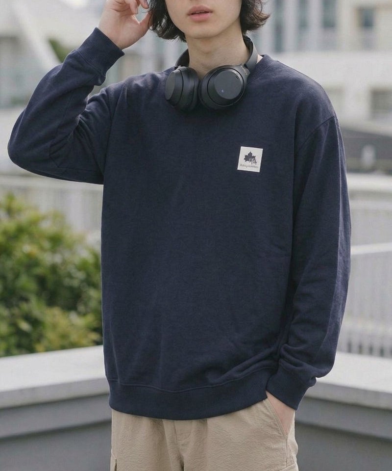 【WEB限定】LOGOS PARK  胸ワンポイントロゴ裏毛トレーナー メンズ商品画像-1