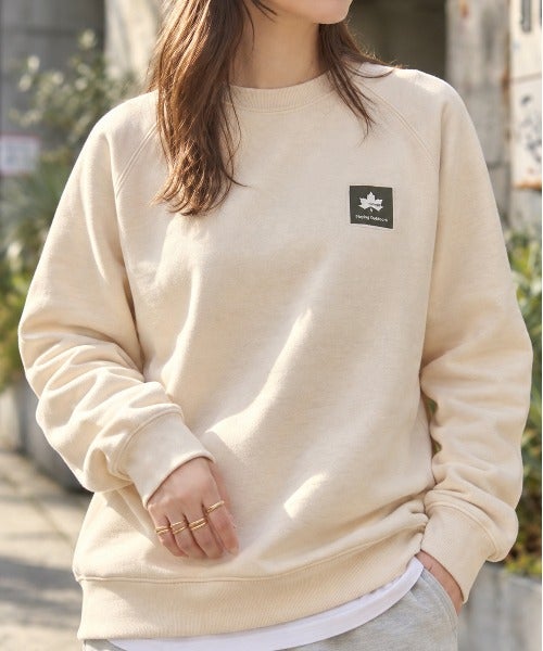 【WEB限定】LOGOS PARK 胸ワンポイントロゴ裏毛トレーナー メンズ