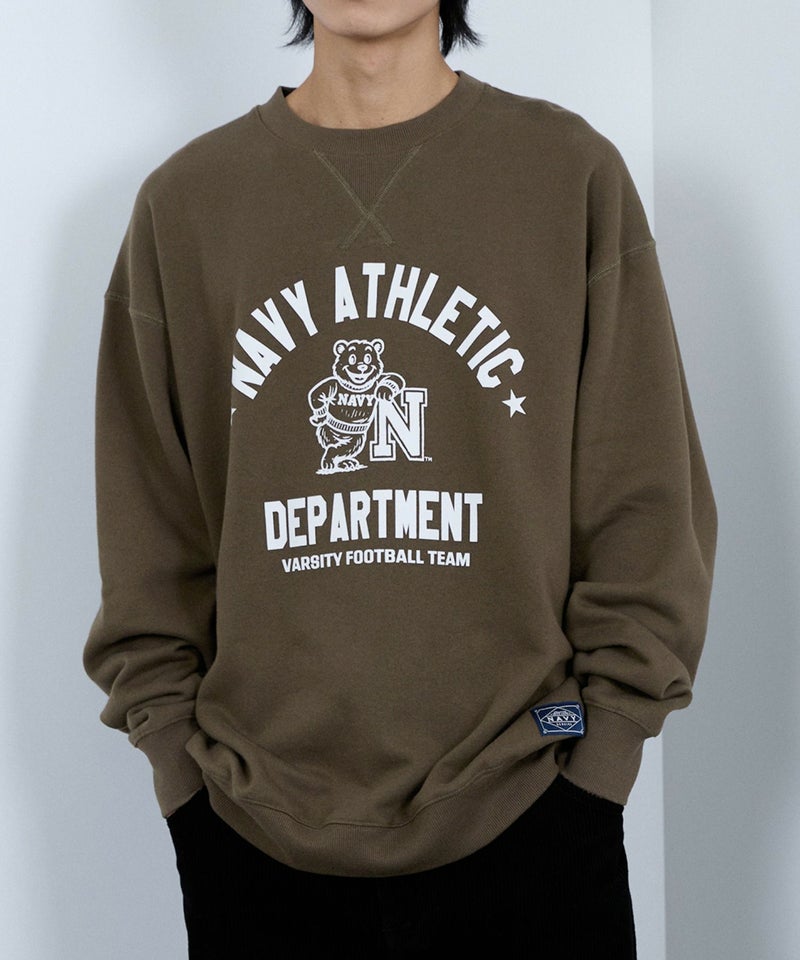 NAVY ウォッシュバルーントレーナー メンズ商品画像-5