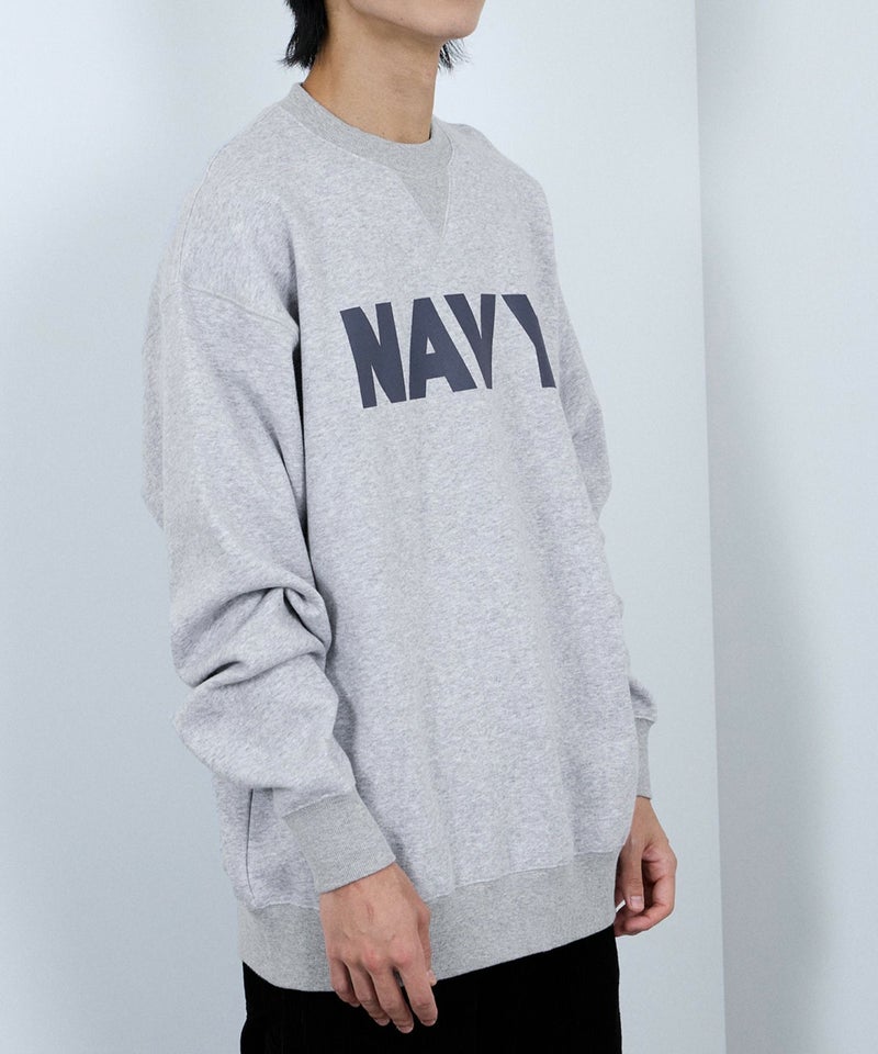 NAVY ウォッシュバルーントレーナー メンズ商品画像-11