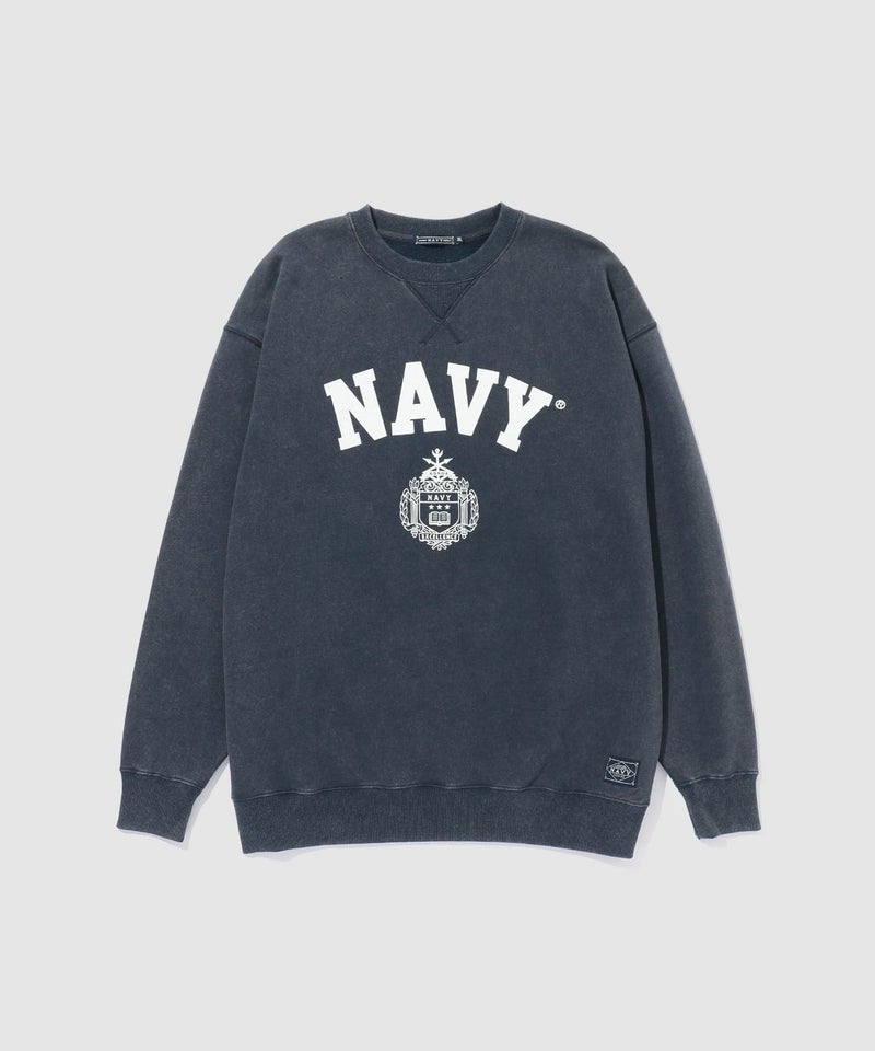 NAVY ウォッシュバルーントレーナー メンズ商品画像-21