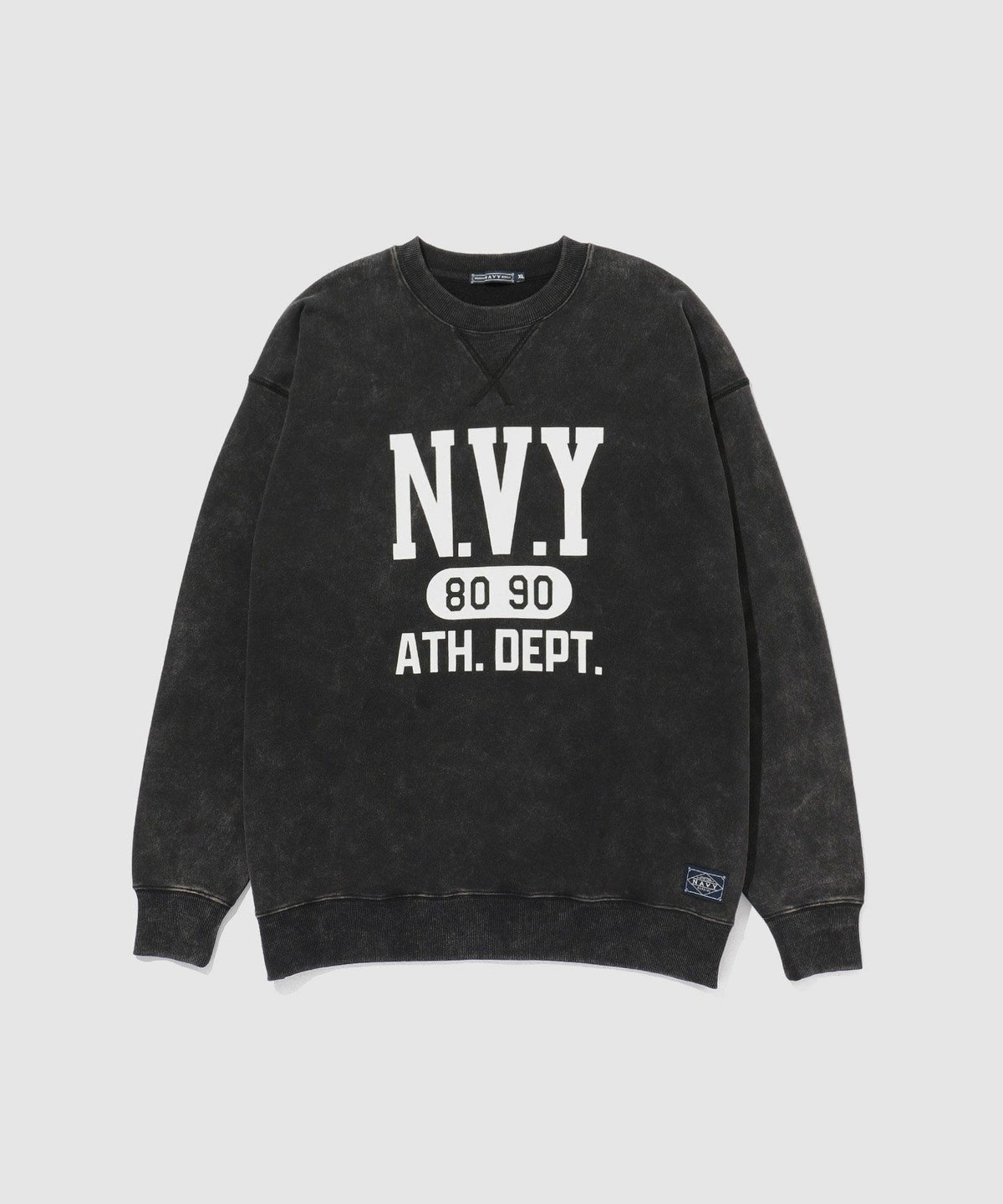 NAVY ウォッシュバルーントレーナー メンズ