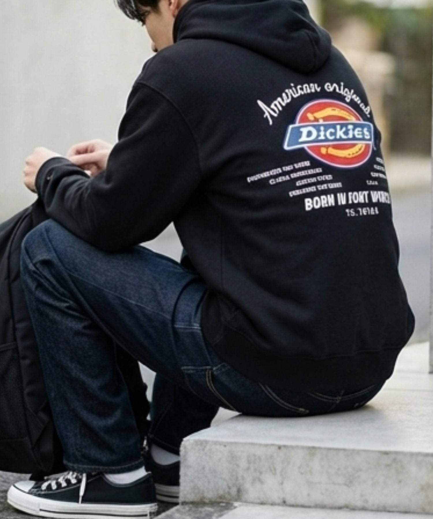 Dickies 裏起毛刺繍パーカー メンズ