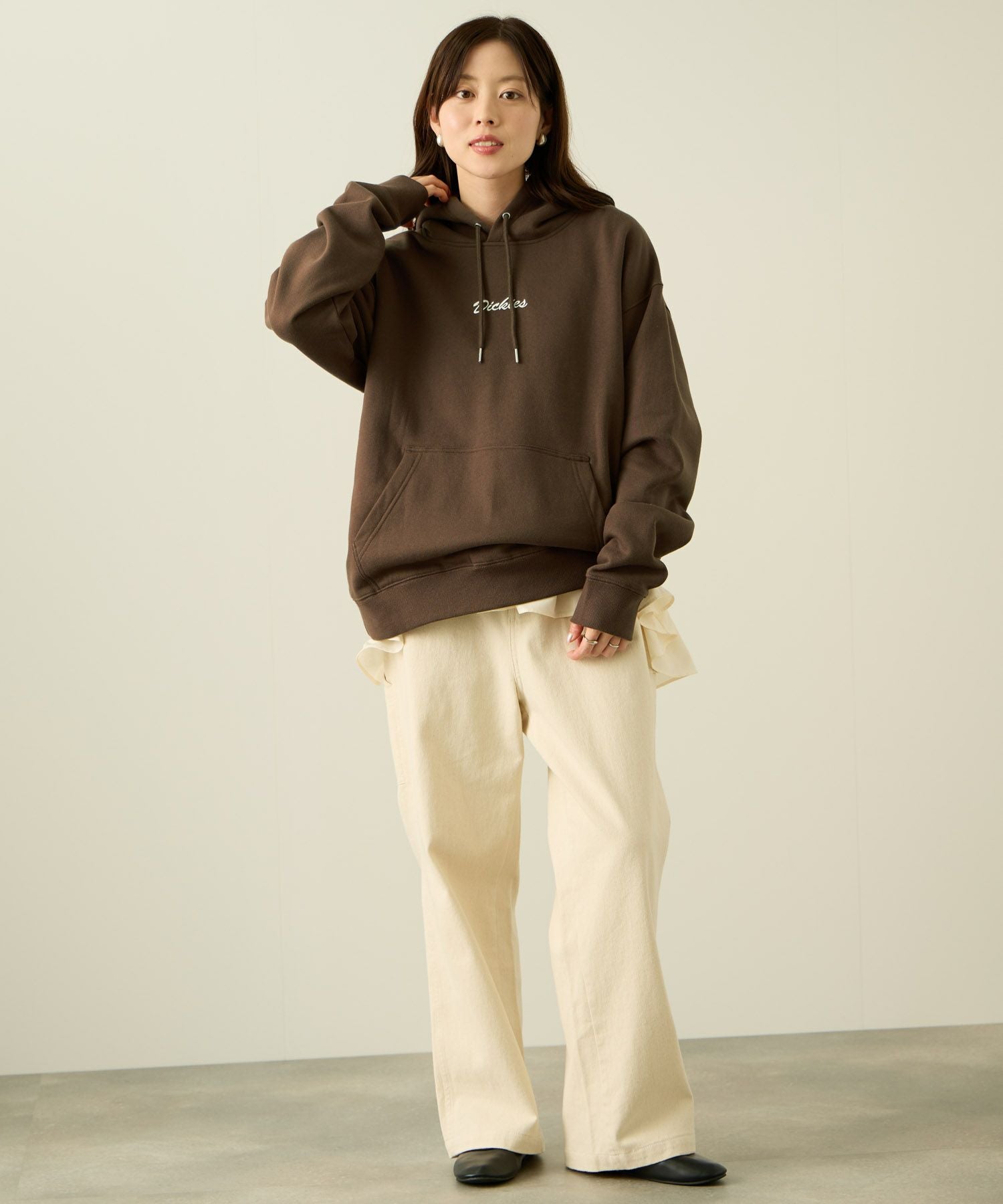 Dickies 裏起毛刺繍パーカー メンズ
