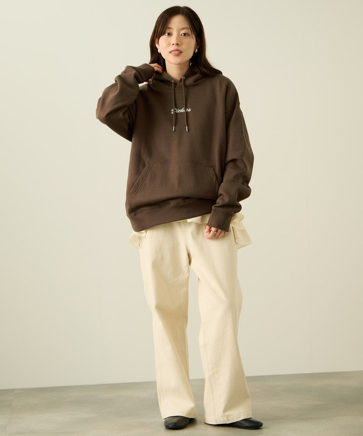 Dickies 裏起毛刺繍パーカー メンズ