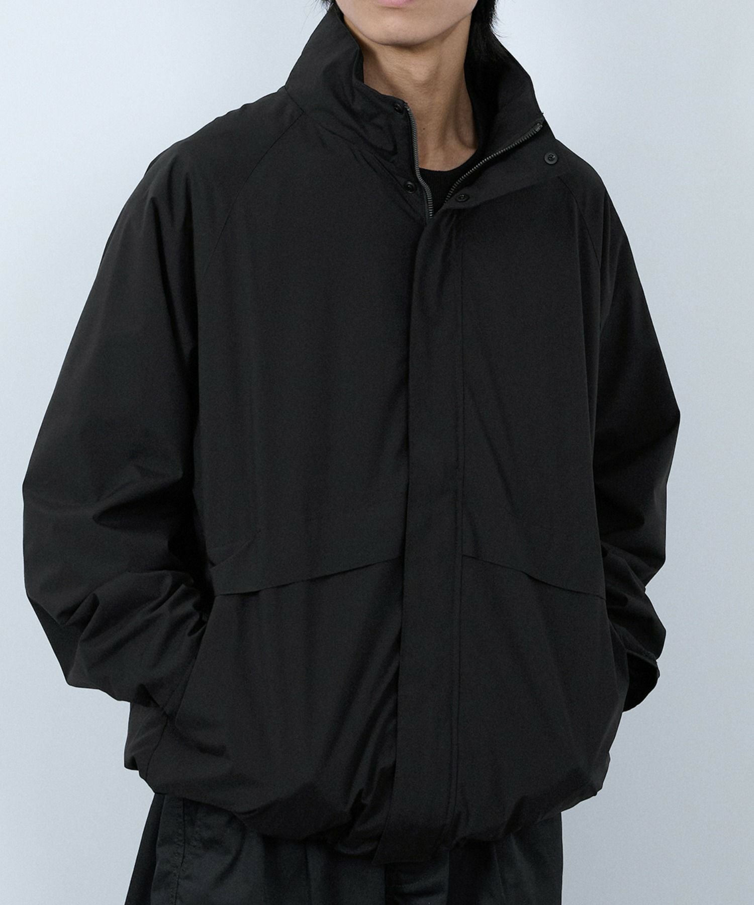 NAVYシャットアウター SOLOTEX(R)使用 裏メッシュスタンドジャケット