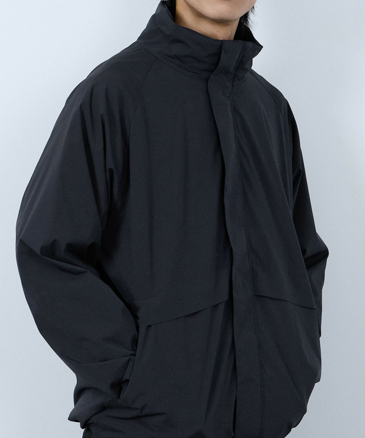 NAVY シャットアウター SOLOTEX(R)使用 裏メッシュスタンドジャケット メンズ