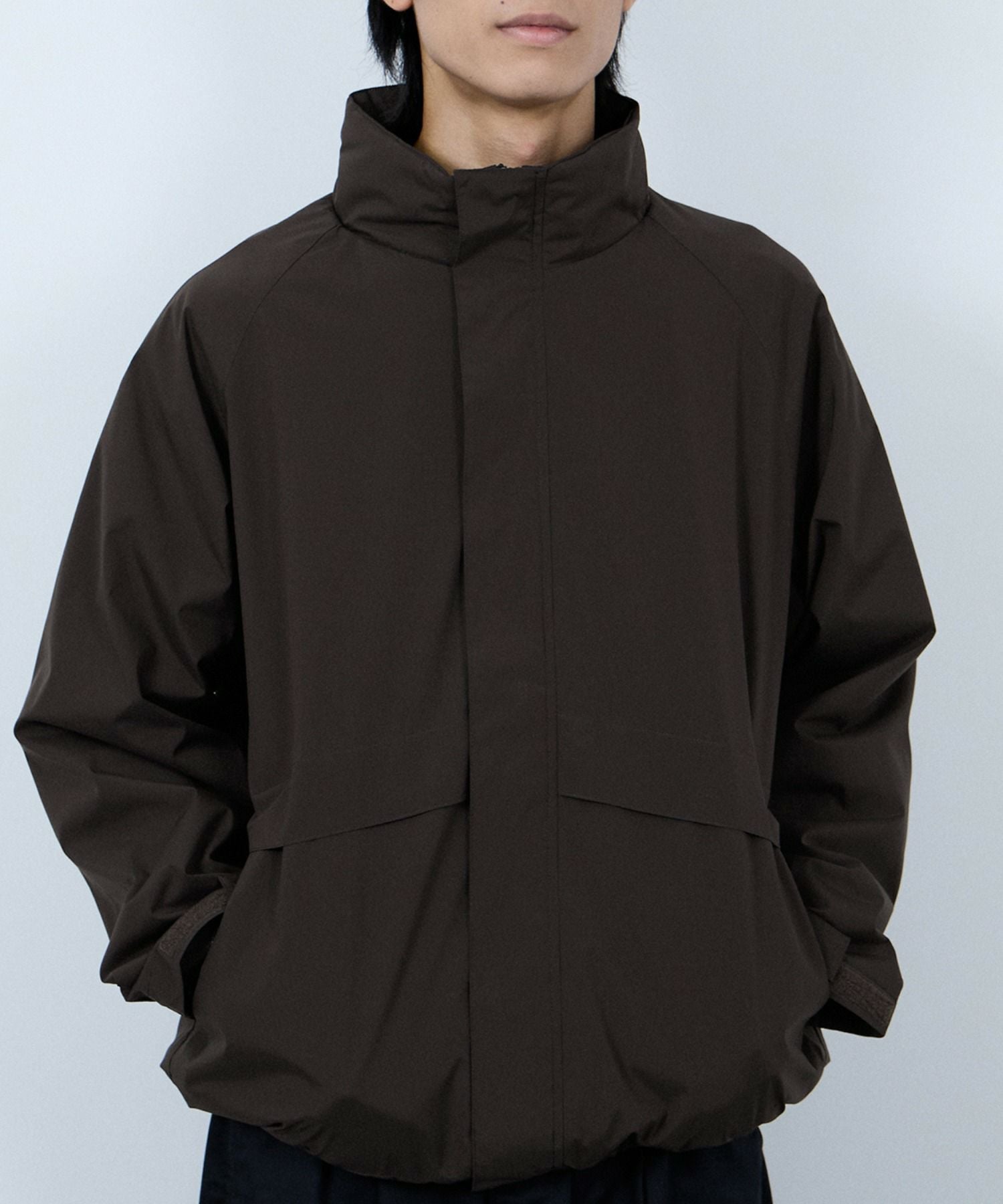 NAVYシャットアウター SOLOTEX(R)使用 裏メッシュスタンドジャケット