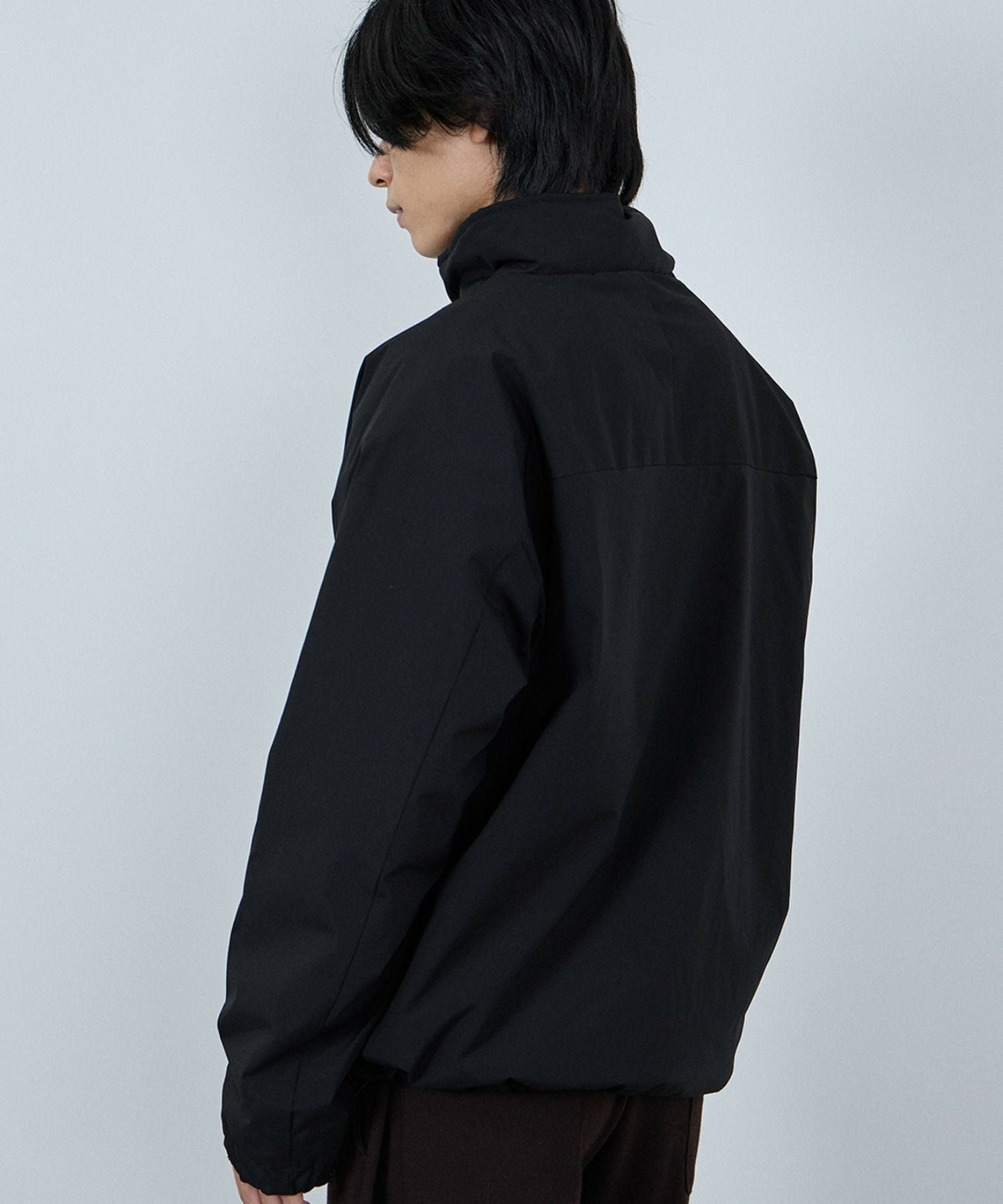 NAVY シャットアウター SOLOTEX(R)使用 裏シャギースタンドジャケット