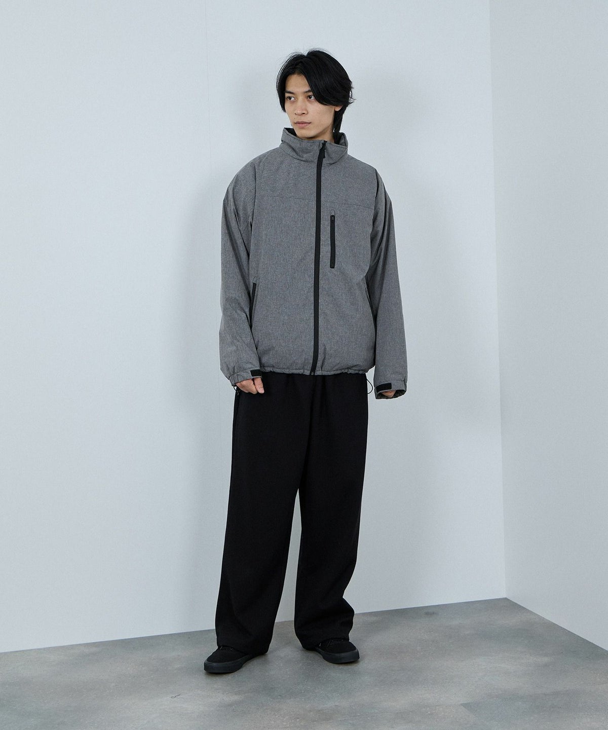 NAVY シャットアウター SOLOTEX(R)使用 裏シャギースタンドジャケット メンズ