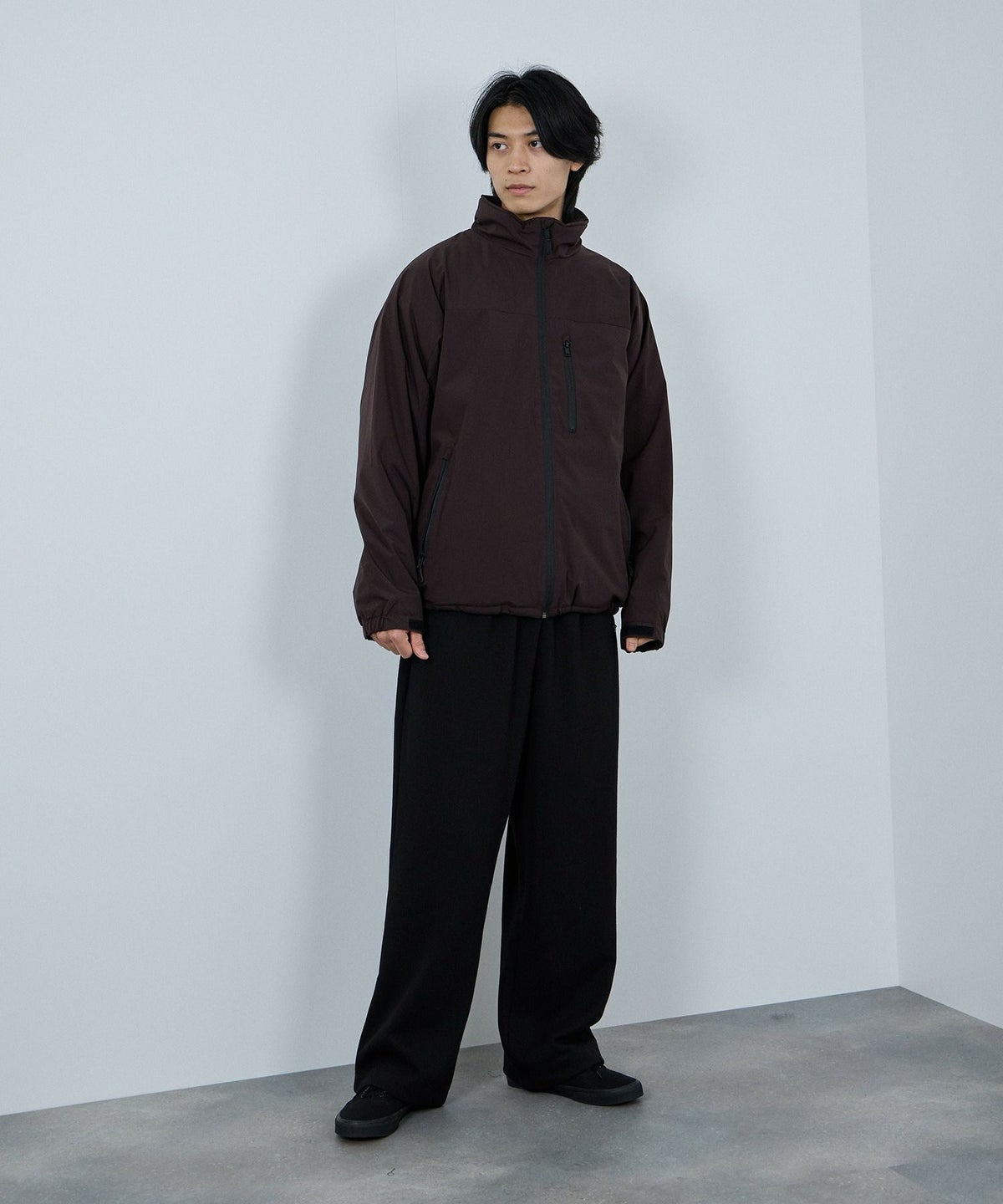 NAVY シャットアウター SOLOTEX(R)使用 裏シャギースタンドジャケット メンズ