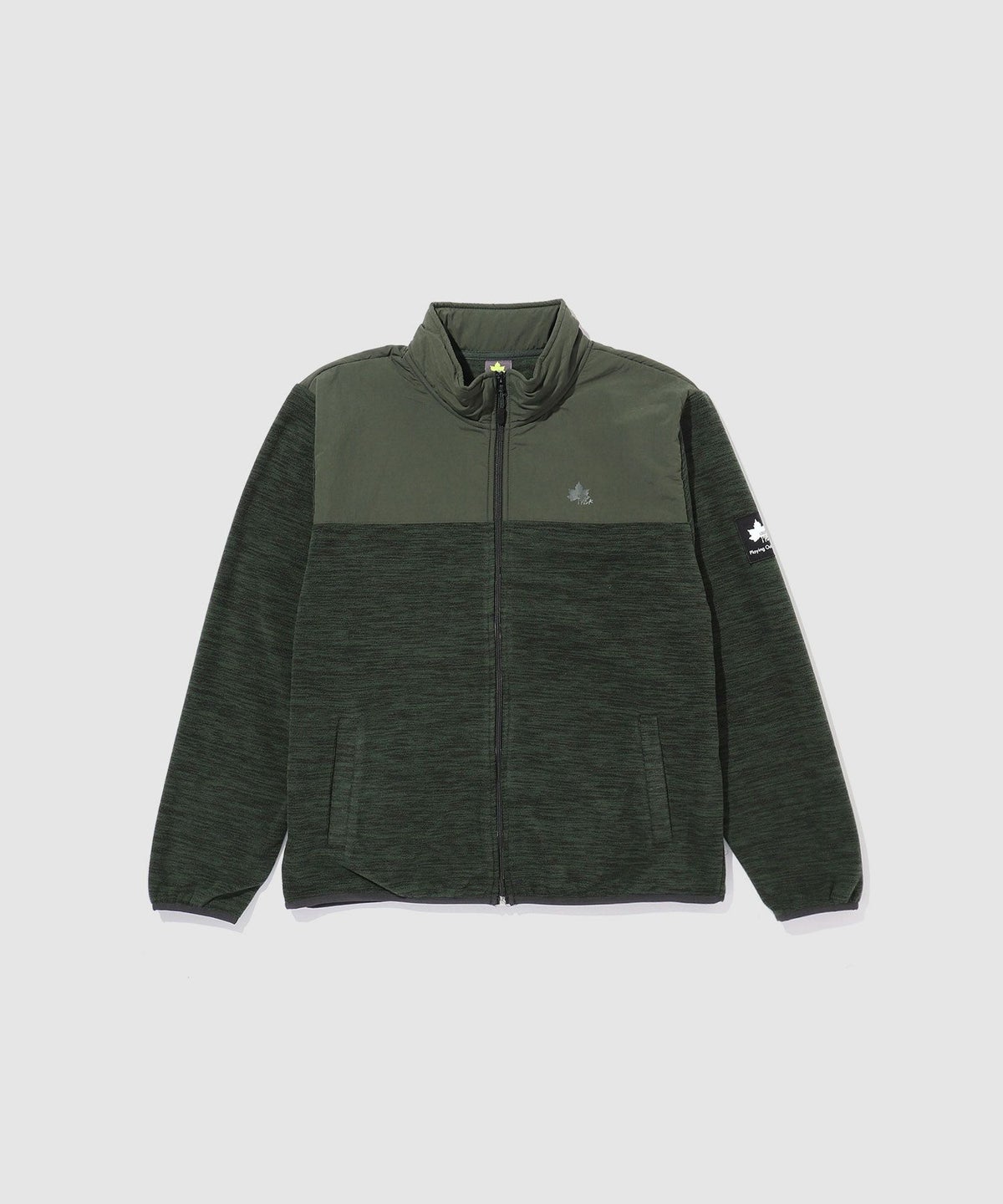 【WEB限定】LOGOS PARK 胸切り替えスタンドネックフリースフルジップ メンズ