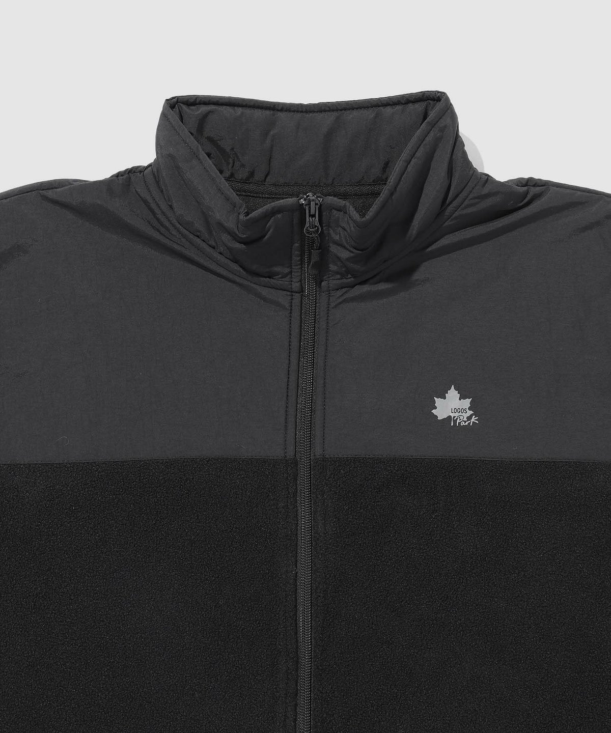 【WEB限定】LOGOS PARK 胸切り替えスタンドネックフリースフルジップ メンズ