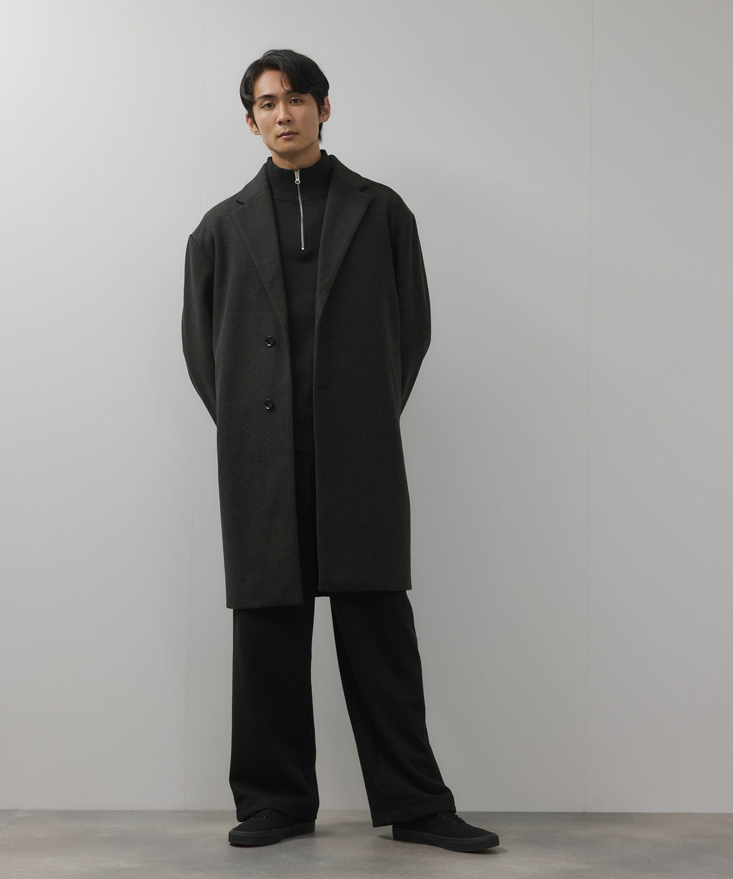 MOSSIMO フェイクメルトンコート メンズ