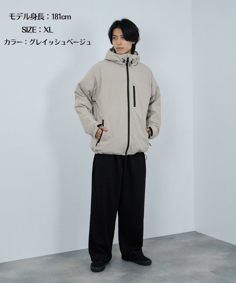 NAVY シャットアウター SOLOTEX(R)使用 裏シャギーフードジャケット メンズ商品画像-5