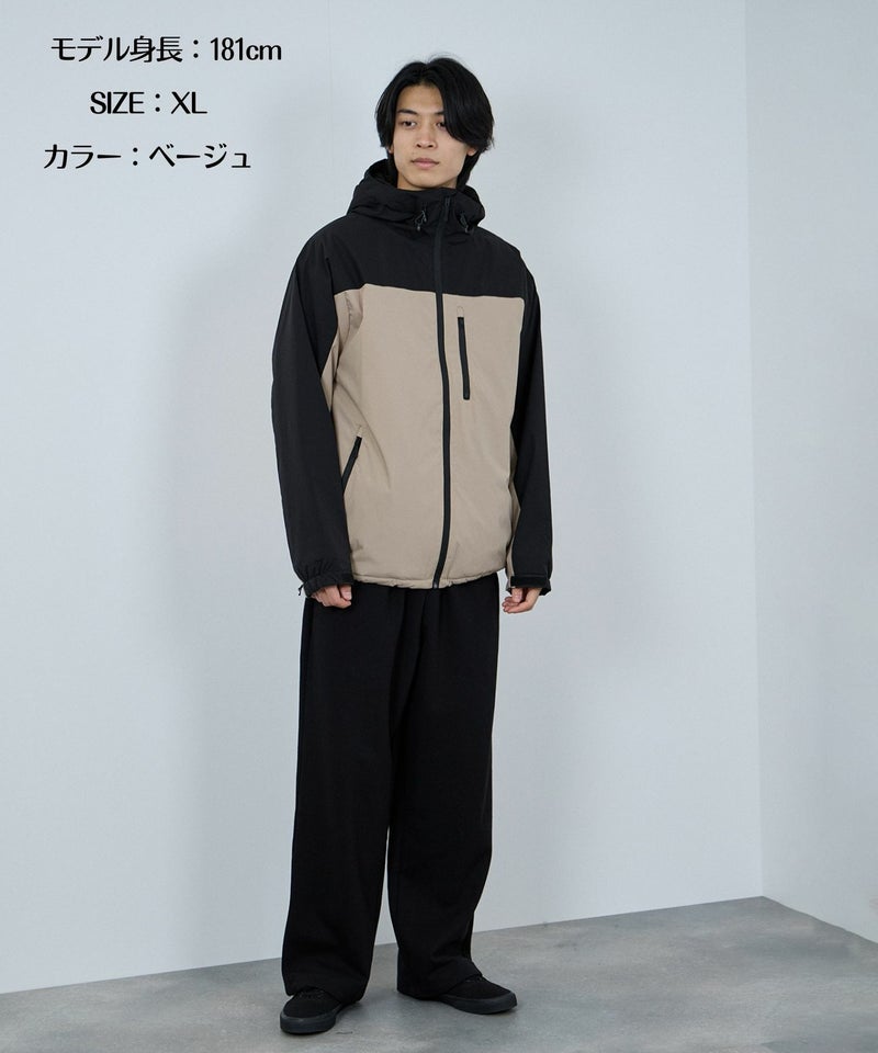 NAVY シャットアウター SOLOTEX(R)使用 裏シャギーフードジャケット メンズ商品画像-8