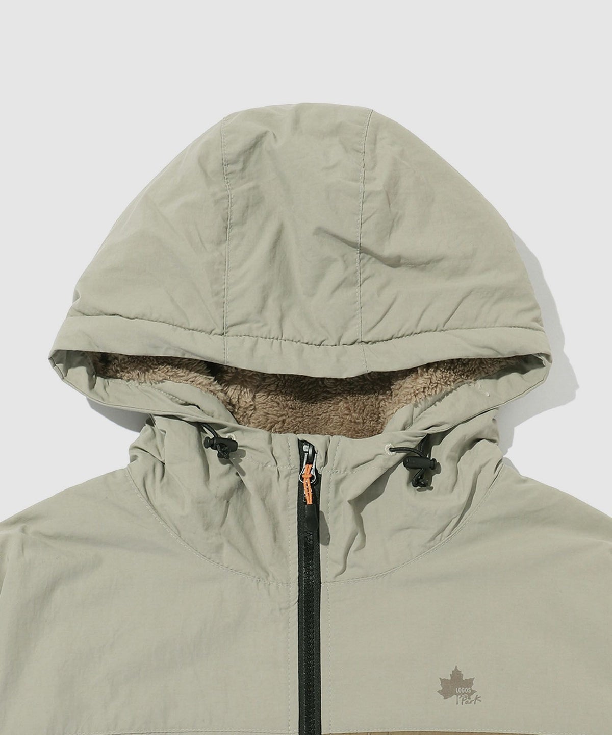 【WEB限定】LOGOS PARK 裏フリースナイロンパーカー メンズ