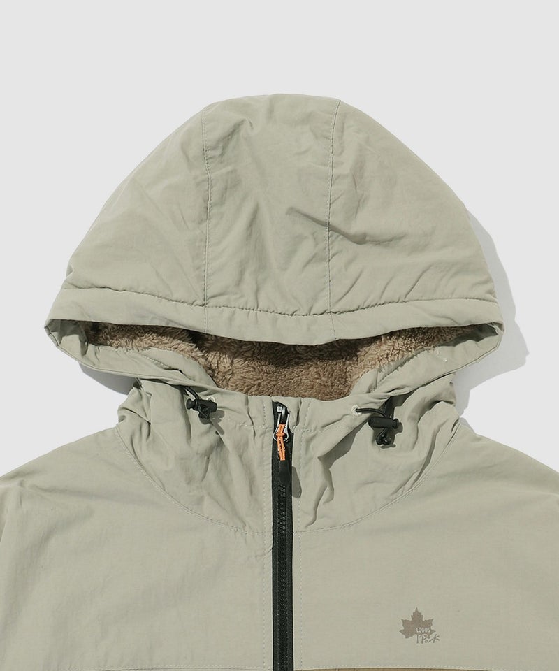 [期間限定価格]【WEB限定】LOGOS PARK  裏フリースナイロンパーカー メンズ商品画像-7