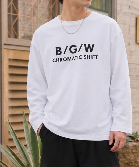 T-GRAPHICS ロゴデザイン長袖Tシャツ メンズ商品画像-1