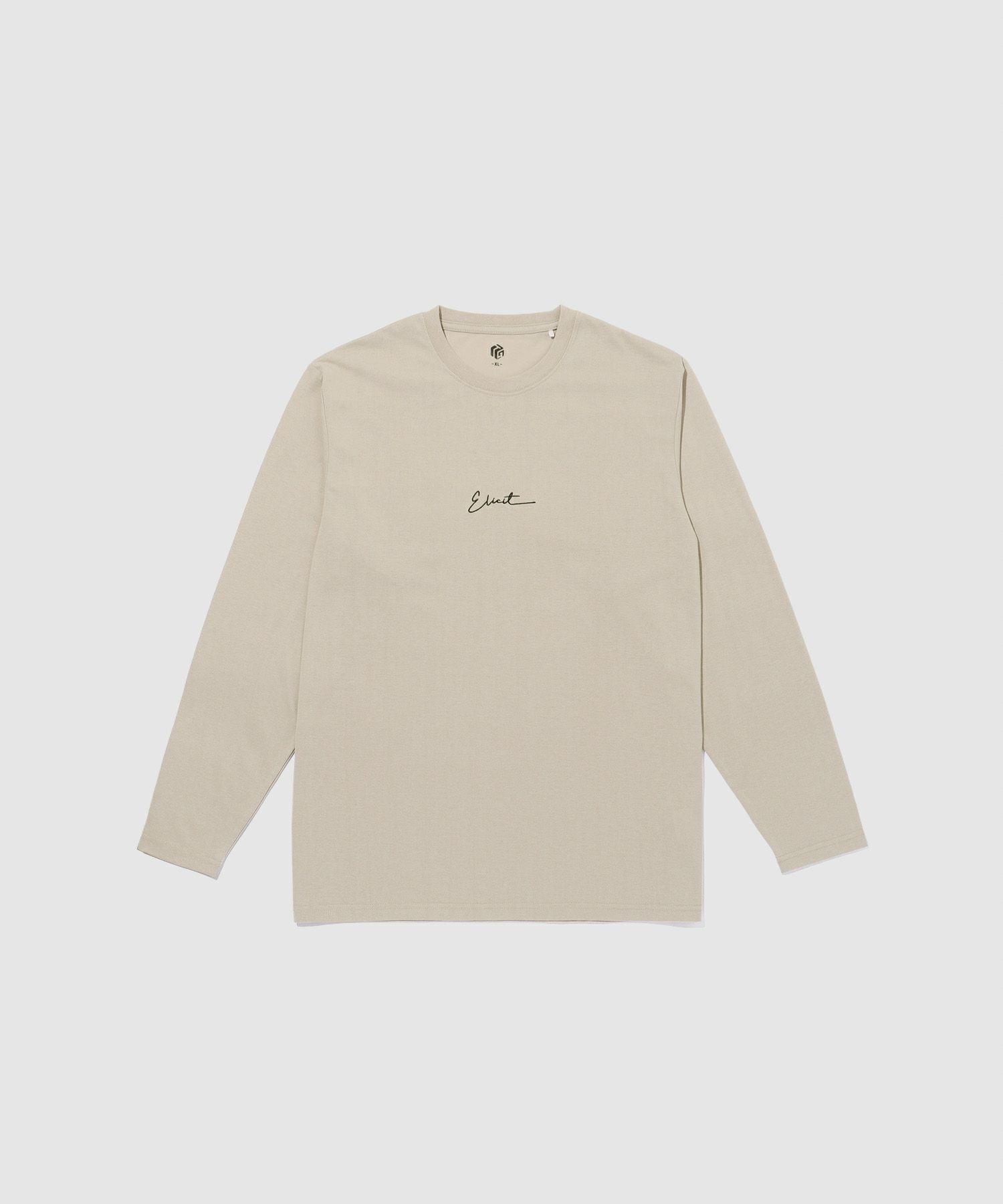 T-GRAPHICS ワンポイント刺繍長袖Tシャツ メンズ