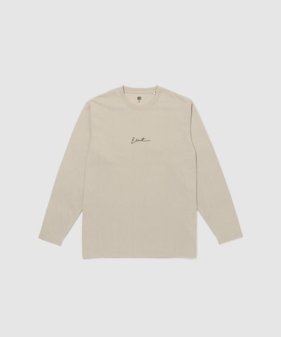 T-GRAPHICS ワンポイント刺繍長袖Tシャツ メンズ