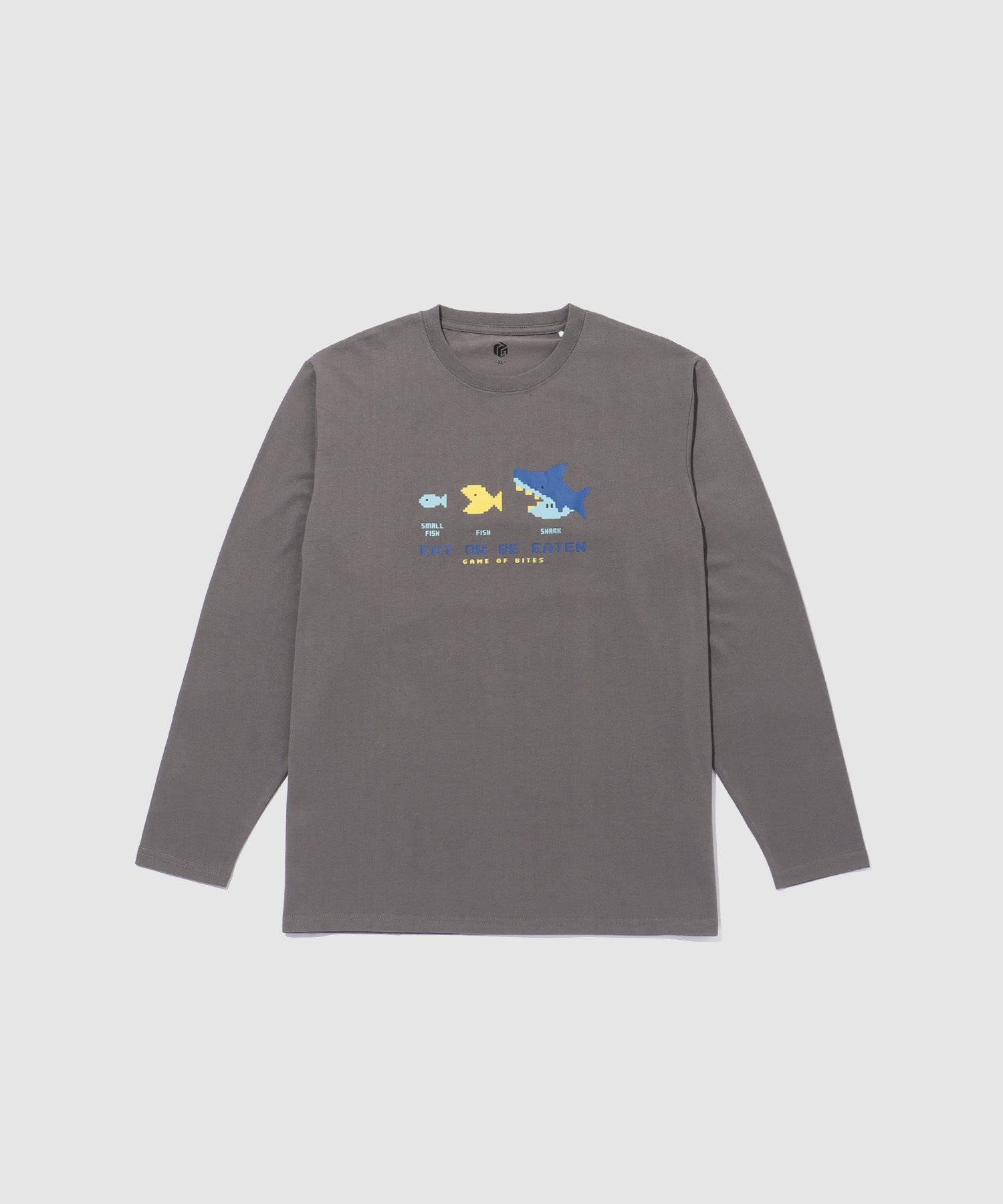 T-GRAPHICS ゲームデザイン長袖Tシャツ メンズ