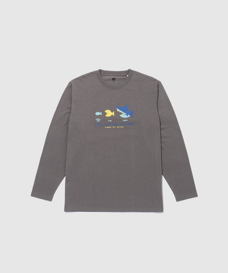 T-GRAPHICS  ゲームデザイン長袖Tシャツ メンズ商品画像-4