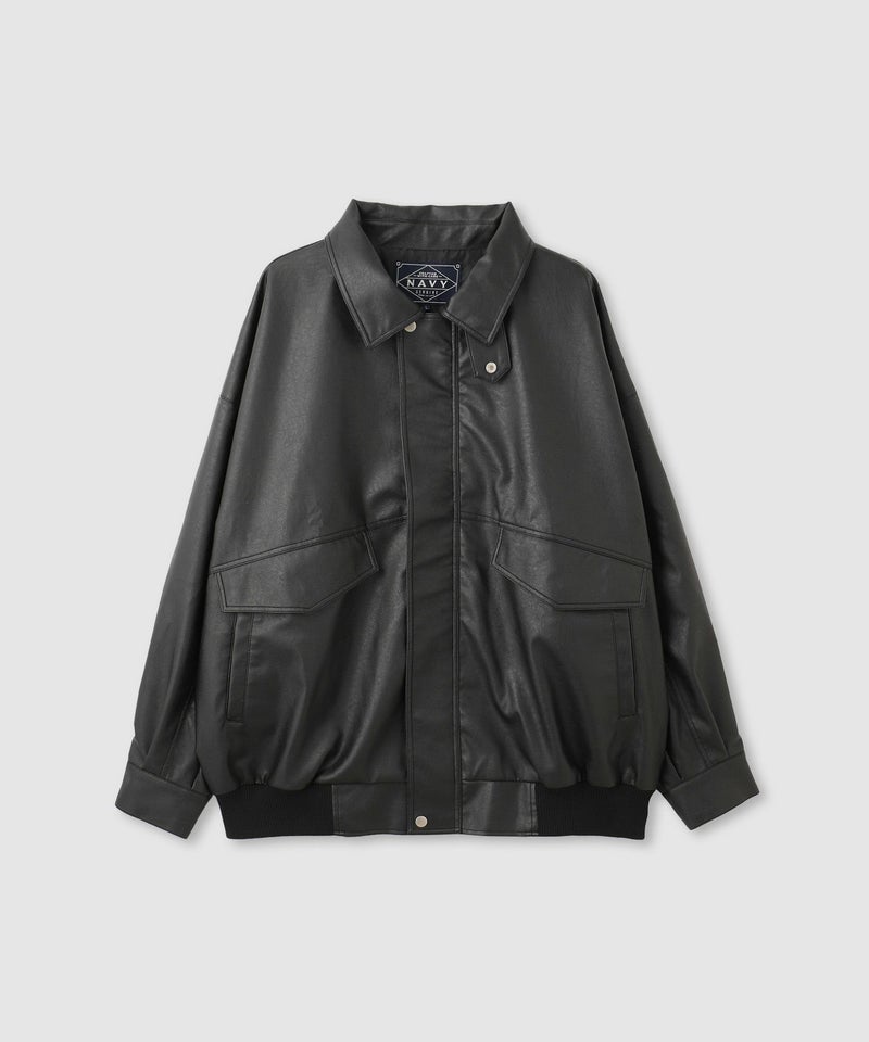 nAvy  レザー調ブルゾン レディース商品画像-17