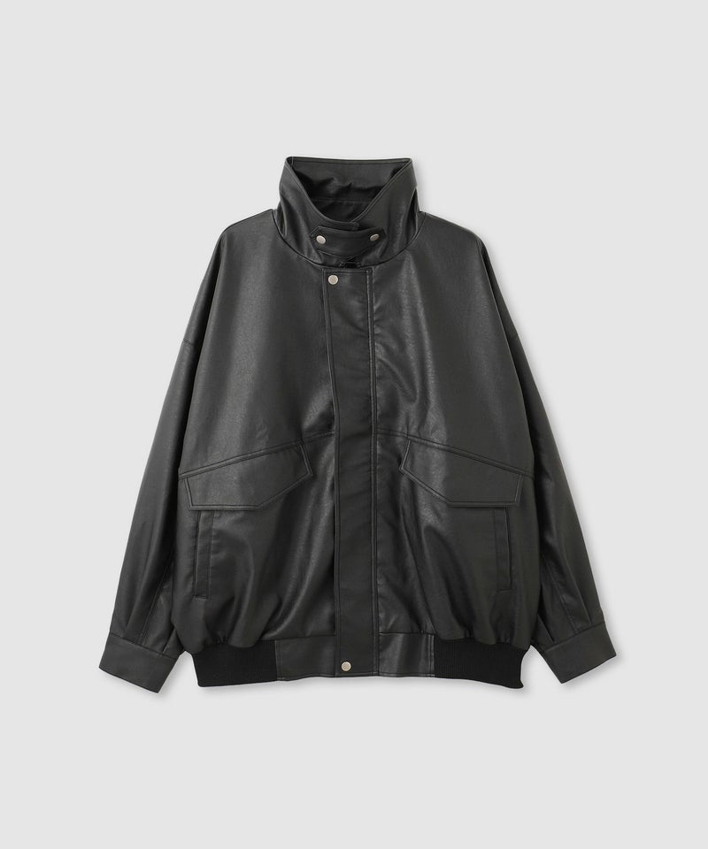 nAvy レザー調ブルゾン レディース商品画像-18