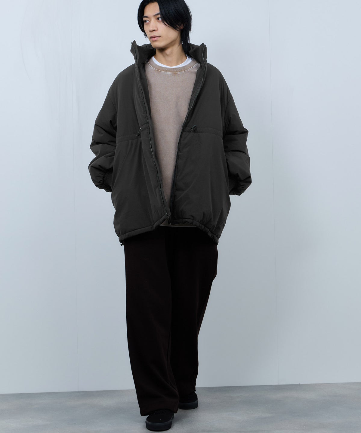 nAvy 中綿スタンドコート レディース