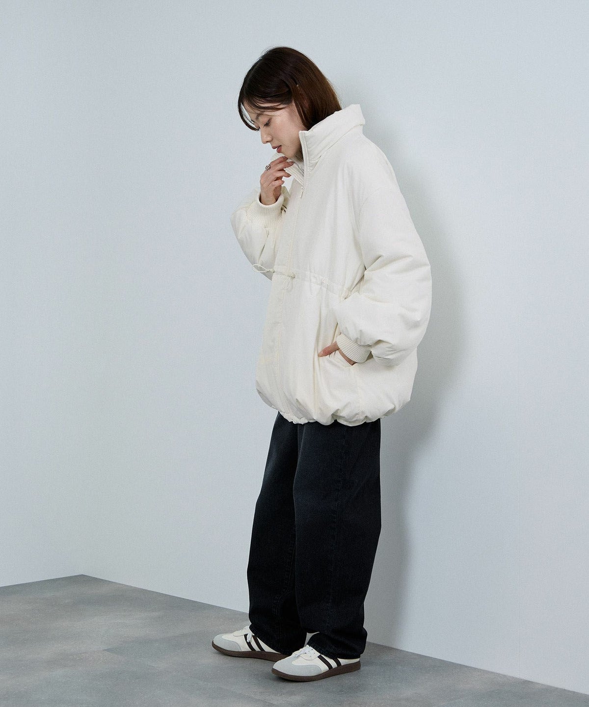 nAvy 中綿スタンドコート レディース