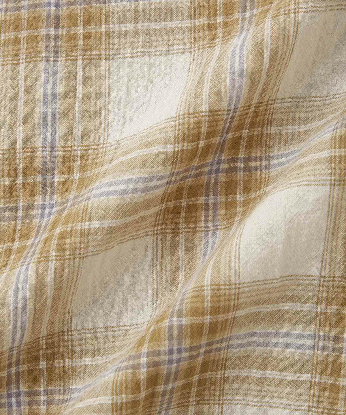 Idnes ドロストチェックシャツ レディース